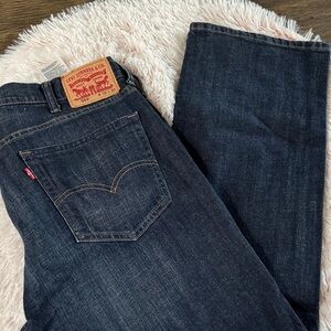 Levi's Men's Dark Indigo Straight Jeans